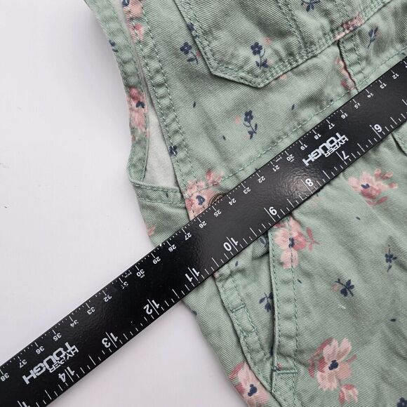 Oshkosh Overalls Size 3T Girls Toddler Green Pink Floral Jumpsuit BGosh Vintage - Picture 11 of 12
